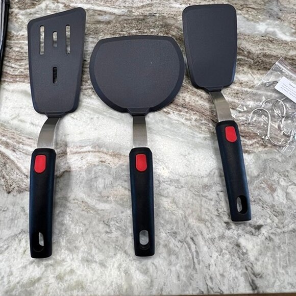 NEW Set of 3 Silicone Spatula Turner Beijiyi 600°F Heat Resistant - Picture 3 of 9